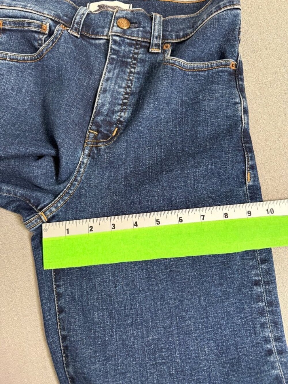 Madewell The Wide Leg Jean High Rise Denim Casual Minimalist Size 25 Dark Wash - Picture 15 of 16